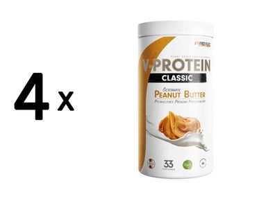 4 x ProFuel V-Protein Classic (1000g) Peanut Butter