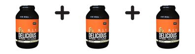 3 x QNT Delicious Whey Protein (2200g) Creamy Cookie
