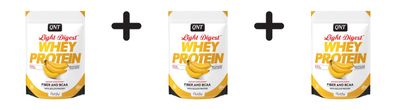 3 x QNT Light Digest Whey Protein (500g) Banana