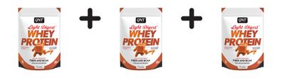 3 x QNT Light Digest Whey Protein (500g) Salted Caramel