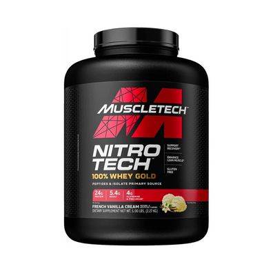 Muscletech Nitro Tech 100% Whey Gold (5lbs) French Vanilla Cream