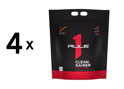 4 x Rule1 R1 Clean Gainer (9,6lbs) Chocolate Peanut Butter