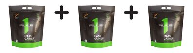 3 x Rule1 R1 Mass Gainer (11,4lbs) Chocolate Peanut Butter