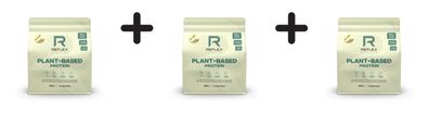 3 x Reflex Nutrition Plant Protein (600g) Vanilla Bean
