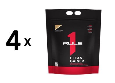 4 x Rule1 R1 Clean Gainer (9,6lbs) Cookies and Creme