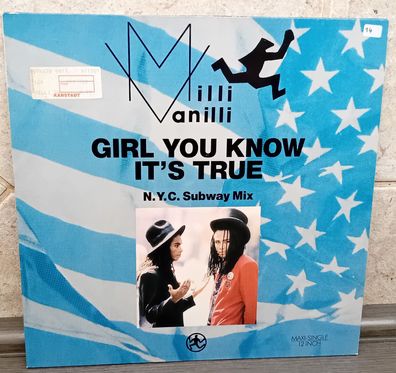 12" Maxi Vinyl Milli Vanilli * Girl You know it´s True ( Subway Mix )