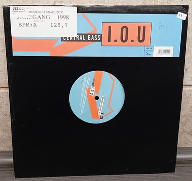 12" Maxi Vinyl Central Bass * I.O.U