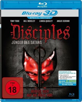 Disciples - Jünger des Satans 3D Blu-ray + 2 D Blu-ray NEU/ OVP FSK18