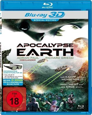 Apocalypse Earth 3D Blu-ray NEU/ OVP FSK18!
