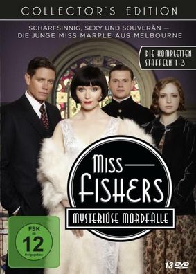 Miss Fishers mysteriöse Mordfälle Staffel 1-3 (Collector´s Edition). 13 DVDs OVP