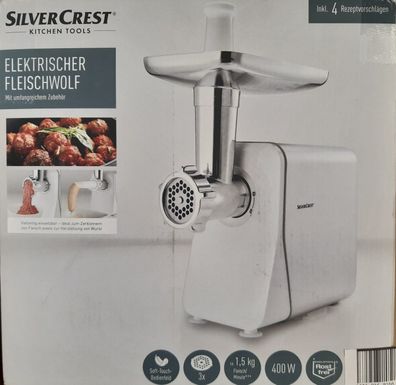 Silvercrest® Elektrischer Fleischwolf Wurstfüller »SFW 400 A2«