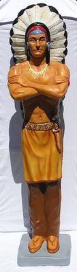 Indianer Country Figur Häuptling Western Dekoration Statue Werbefigur groß hoch
