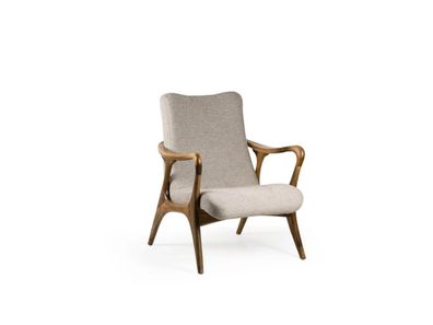 Wohnzimmer Sessel Couch Sitz Modern Holz Design Textil Polstersessel Neu