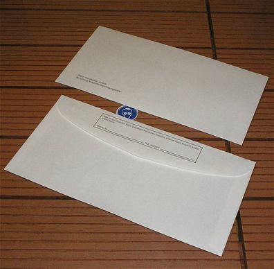 ca 50 Stück Briefumschlag Briefumschläge DIN lang ohne Fenster weiß nassklebend