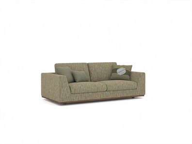 Zweisitzer Sofa Couch Modern Grün Textil Polstermöbel Wohnzimmer Neu