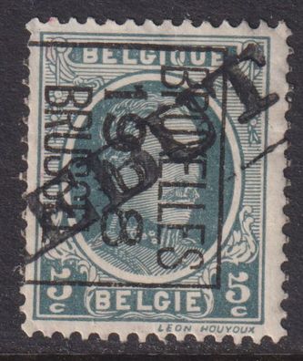 Belgien PRE172B Vorausentwertung mit Stempel REBUT #057753