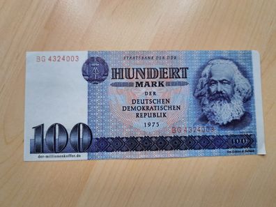 DDR 100 Mark Banknote Geldschein Reproduktion
