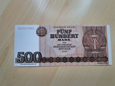 DDR 500 Mark Banknote Geldschein Reproduktion