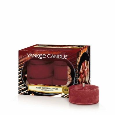 Yankee Candle Crisp Lagerfeuer Äpfel Teelicht Kerze 12 x 9,8 g