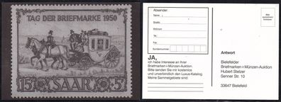 Postkarte Bielefelder Briefm.-u. Münzen-Auktion Stelzer *