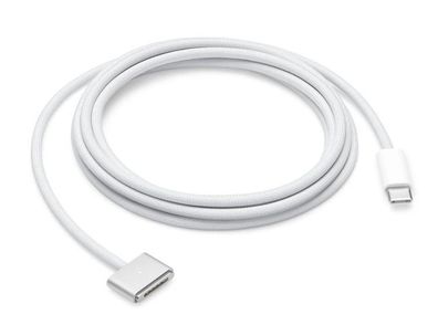 Original Apple MLYV3ZM/ A Ladekabel, USB C auf MagSafe 3 mit 2m - Weiss