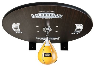 Speedball Plattform mit Leder Boxbirne gelb medium zur Wandmontage I BCA-40
