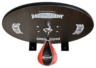 Speedball Plattform mit PU Boxbirne schwarz/ rot medium zur Wandmontage I BCA-40
