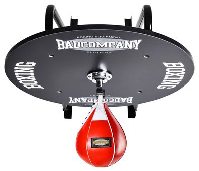 Speedball Plattform mit Leder Boxbirne rot medium zur Wandmontage I BCA-130