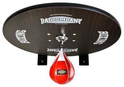 Speedball Plattform mit Leder Boxbirne rot medium zur Wandmontage I BCA-40