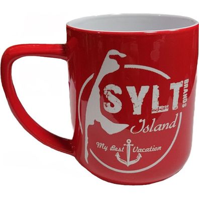 Sylt Island Rote Becher/ Tasse - Sylt Brands 5417 Keramikbecher & Kaffetassen