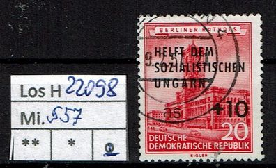 Los H22098: DDR Mi. 557, gest.