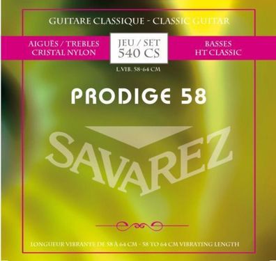 Savarez 540CS Prodige 58 - Nylonsaiten für 3/4 oder 7/8 Gitarre