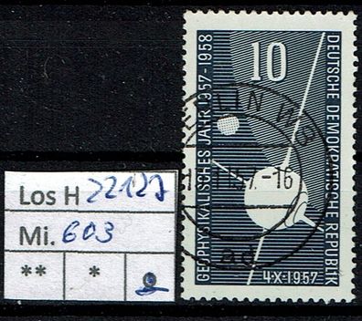 Los H22127: DDR Mi. 603, gest.