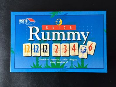 Reise Rummy von Noris Klassiker Kult Wort Spiel Reisespiel Legespiel vollständig