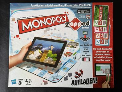 Monopoly Zapped Brettspiel 2012 Familienspiel per App IOS Smartphone Tablet