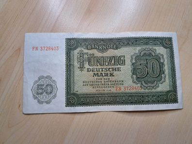 DDR 50 Mark Banknote Geldschein Ostmark 1948