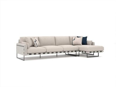 Luxus Sofa L-Form Polstermöbel Wohnzimmer Modern Designer Polstersofa