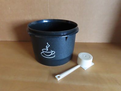 Aufbewahrungsgefäß Schüssel schwarz rund Kaffeetasse Tupperware 263-30