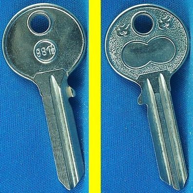 Schlüsselrohling Börkey 981 1/2 für verschiedene Abus, Schüco Profilzylinder