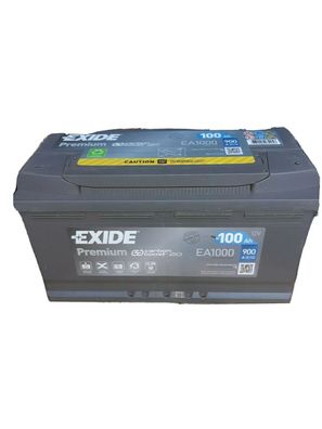 EXIDE EA1000 Premium Autobatterie Batterie Starterbatterie 12V 100Ah EN900A