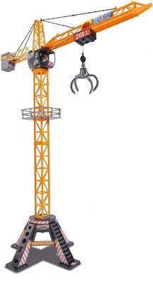 Dickie Toys - Mega Crane (120 cm), extra großer Spiel-Kran für Kinder, 3-5 Jahre