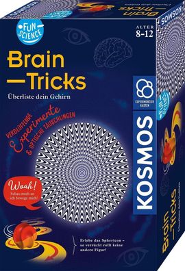 KOSMOS 654252 Fun Science, Brain Tricks, Verblüffende Experimente + 3D Effekten