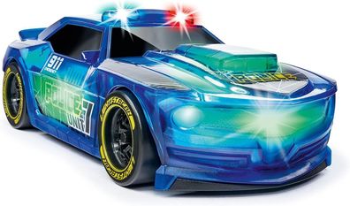 Dickie Toys Lightstreak Police, leuchtendes Polizei-Auto, Rennauto für Kinder