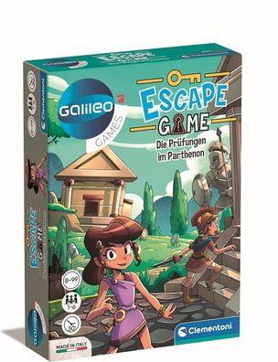 Clementoni Galileo Escape Game, Die Prüfungen im Parthenon, Kinder + Erwachsene