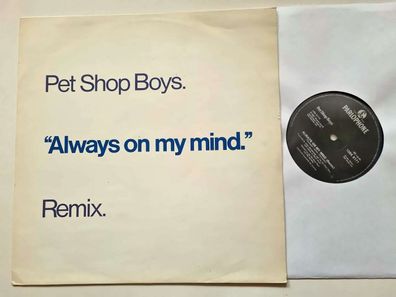 Pet Shop Boys - Always On My Mind (Remix) 12'' Vinyl Maxi UK