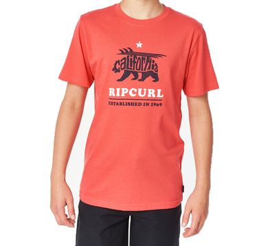RIP CURL Kids T-Shirt Animolous retro red - Größe in Jahren: 14