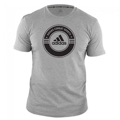 adidas T-Shirt Combat Sports grey/ black - Größe: S