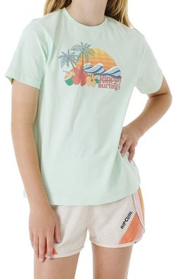 RIP CURL Kids T-Shirt Low Tide mint - Größe: 14