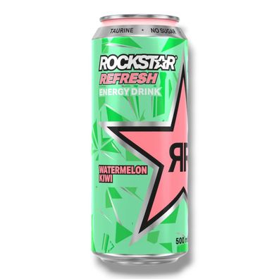Rockstar Refresh Energy Drink - Watermelon Kiwi 48 x 0,5 L