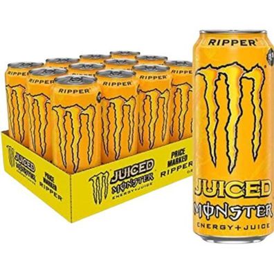 Monster Ripper Energiegetränk mit Kohlensäure 500 ml x 12 Stk 3,24/ L